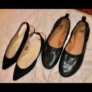 2 pairs of H&M work shoes